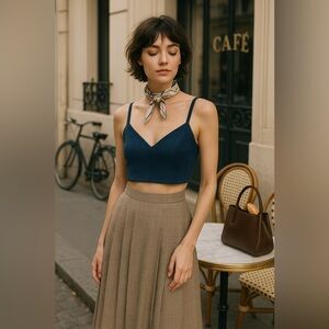 BABATON Carson  Bustier Top Blue